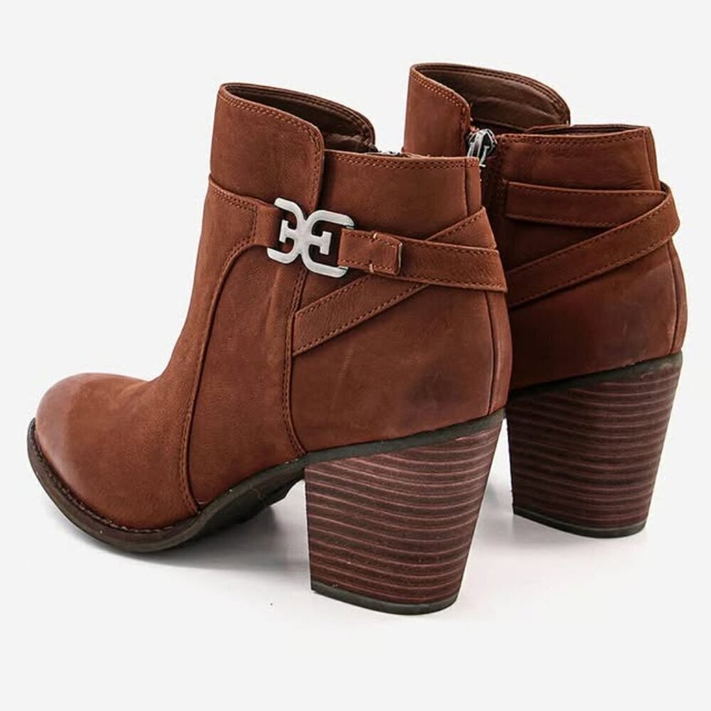 Sam Edelman Morgon Toasted Coconut Elko Nubuck Leather Brand New - Picture 5 of 10